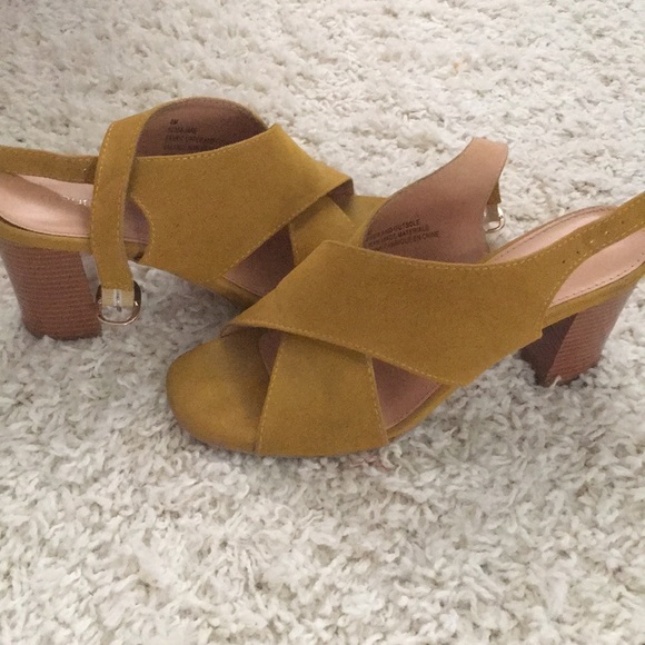 Maurices Shoes - Mustard Sandal Heels